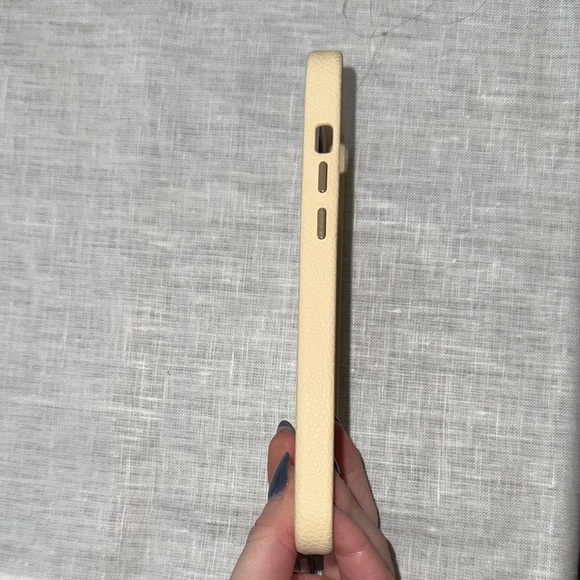 Casetify Beige Leather Phone Case. Personalized “Taylor” - Picture 4 of 4